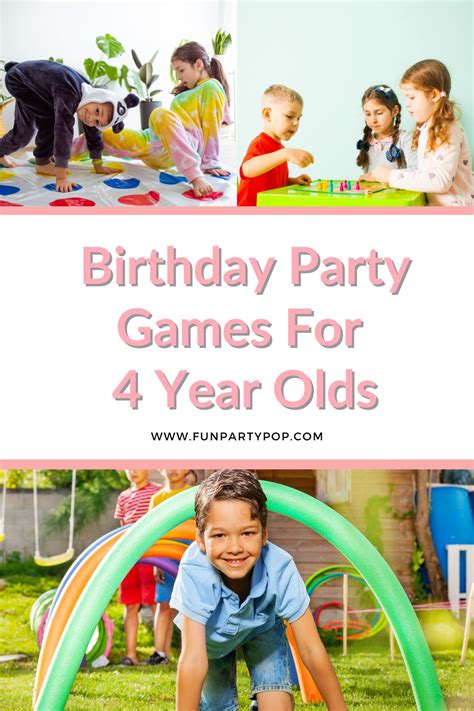games for 4 year olds birthday